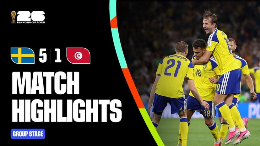 Sweden vs Tunisia Match Highlights