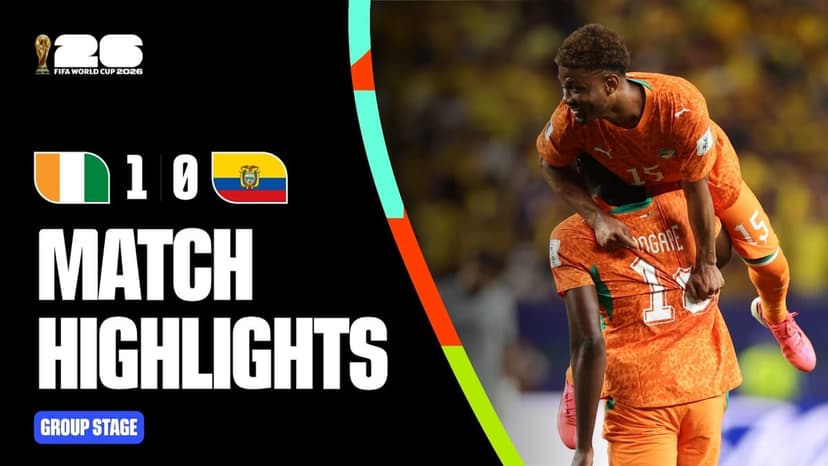 Côte d'Ivoire vs Ecuador Match Highlights