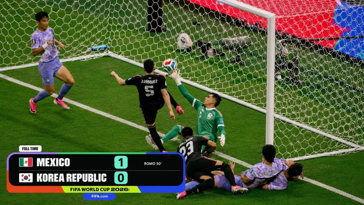 Mexico vs South Korea World Cup 2026 Match Photo
